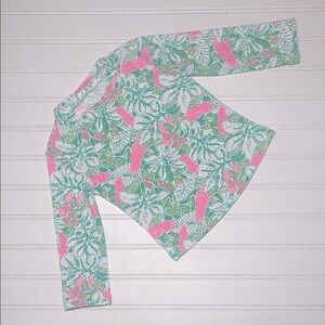 LILLY PULITZER EUC/Like New Tropical Print Long Sleeve Rash Guard